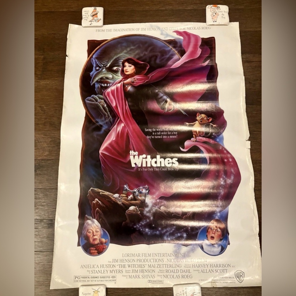 THE WITCHES (1990) ORIGINAL MOVIE POSTER  -  ROLLED 41  x 29 One Sheet Vintage
